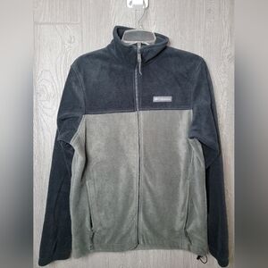 Men's Columbia Black and Gray Fleece Jacket